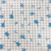 Floral Blue Prints 100% Cotton 112cm Wide Digitally Printed Cotton Fabric for Sewing, Crafting, Dressmaking, Patchwork